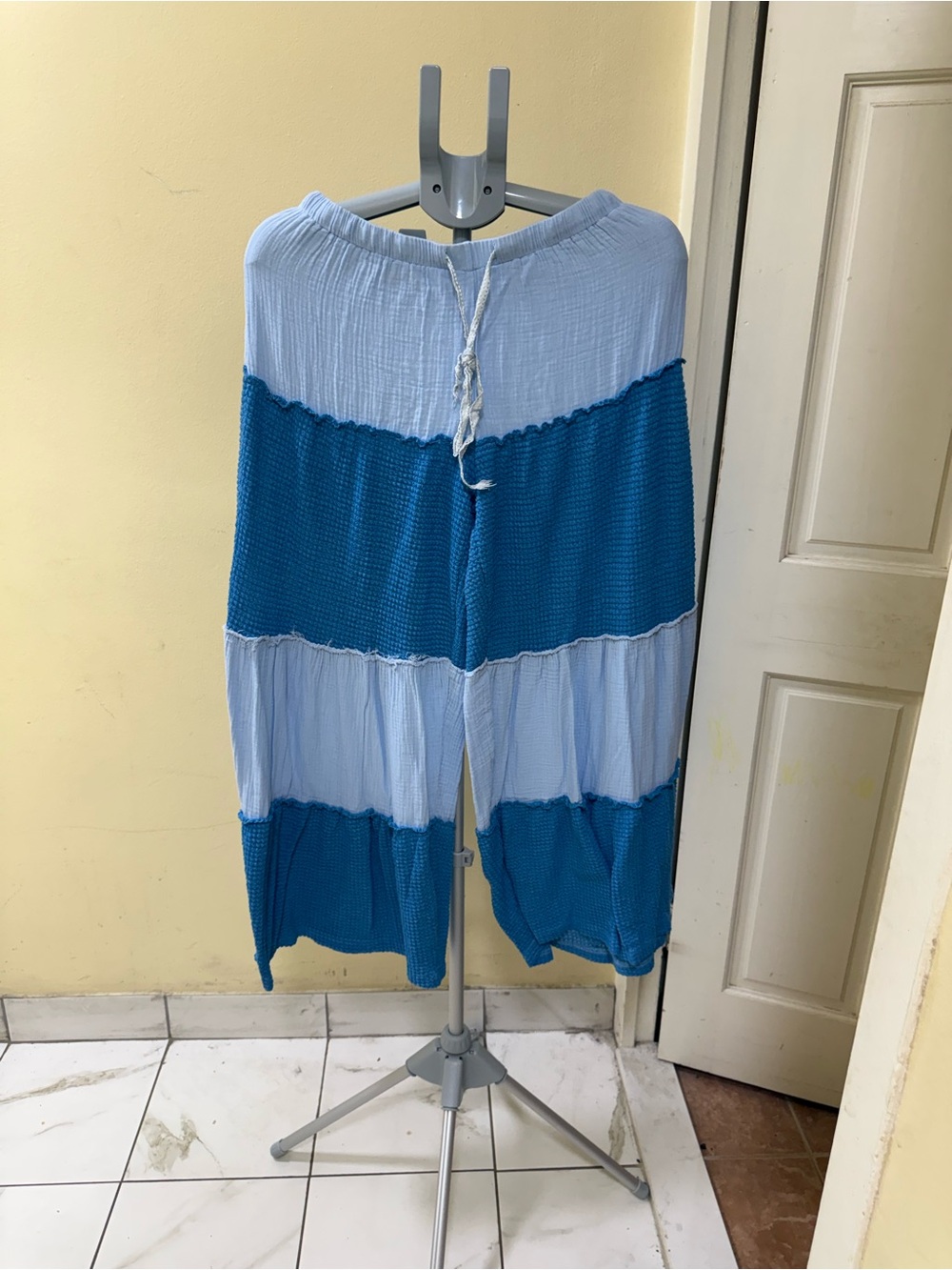 POL Colorblock Light Blue & Teal Hybrid Shorts